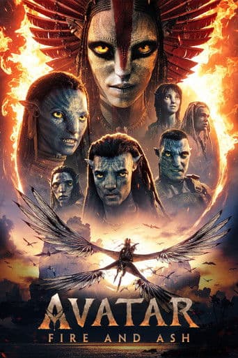 Poster for Avatar: Fire and Ash, a popular movie available on iptview4k